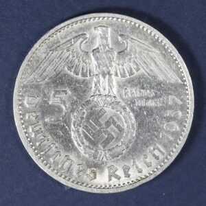 Alternative view of Germany 5 Mark 1937 GC1052
