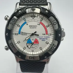 Seiko Yacht Timer Sports 150 μεταχειρισμένο, ασημί 8M35-800A