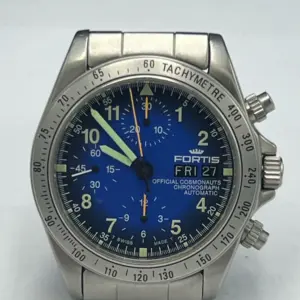 Fortis Official Cosmonauts Chronograph 630.22.141 ανδρικό ρολόι σαν καινούργιο, μπλε