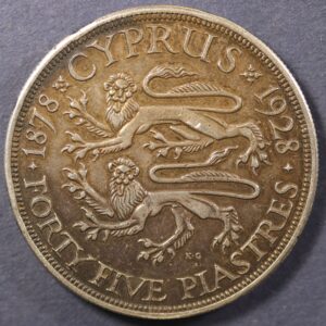 45 PIASTRES 1928 ΚΥΠΡΟΣ GC1080