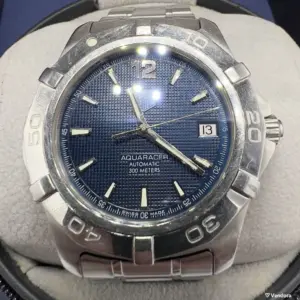 TAG Heuer Aquaracer 39mm αυτόματο μεταχειρισμένο, μπλε και ασημί