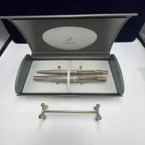 Σετ Parker 75 ασημένια πένα και στυλό μεταχειρισμένο