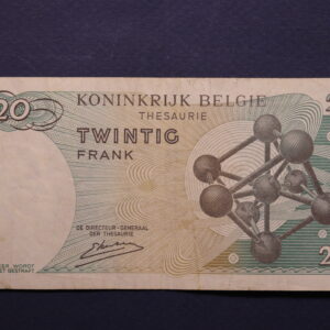 Alternative view of Belgium 20 Francs 1964 4A0111403 GB1158