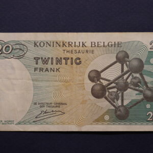 Alternative view of Belgium 20 Francs 1964 3Y7620644 GB1159