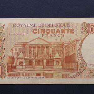 Alternative view of Belgium 50 Francs 1966 176881698 GB1160