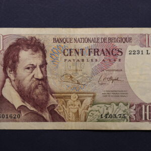 Belgium 100 Francs 1975 2231L1620 GB1162