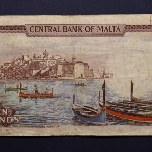 Alternative view of Malta 10 Liri 1973 C/3-432971 GB1170