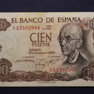 Spain 100 Pesetas 1970 GB1171