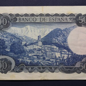 Alternative view of Spain 500 Pesetas 1971 GB1172