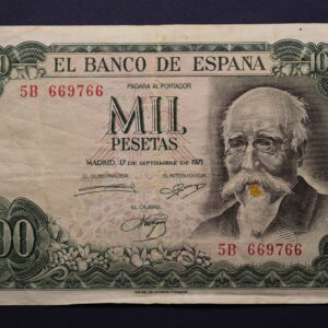 Spain 1000 Pesetas 1971 GB1173