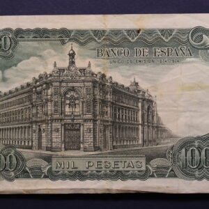 Alternative view of Spain 1000 Pesetas 1971 GB1173