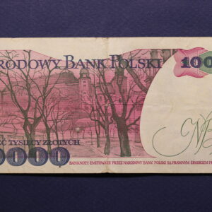 Alternative view of Poland 10000 Zlotys 1988 W6206625 GB1178