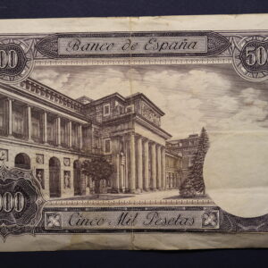 Alternative view of Spain 5000 Pesetas 1976 GB1181