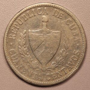 Alternative view of 40 centavos 1915