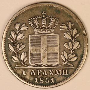 1 ΔΡΑΧΜΗ 1851 ΟΘΩΝ ΑC0001