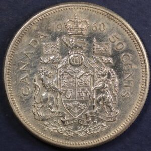 50 CENTS 1960 CANADA SILVER GC1135