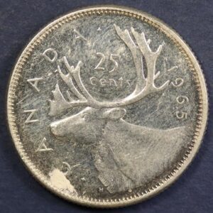 25 CENTS 1965 SILVER GC1136