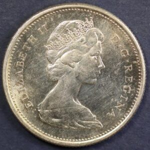 Alternative view of 25 CENTS 1965 SILVER GC1136