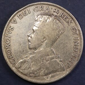 Alternative view of 50 CENTS 1917 NEW FOUNDLAND SILVER GC1137