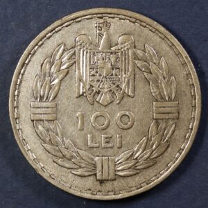 100 LEI 1932 ROMANIA SILVER GC 1151