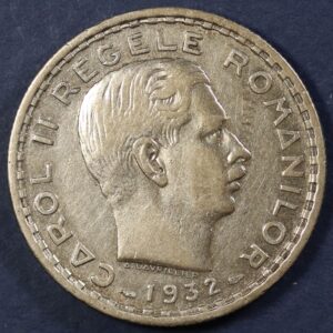Alternative view of 100 LEI 1932 ROMANIA SILVER GC 1151