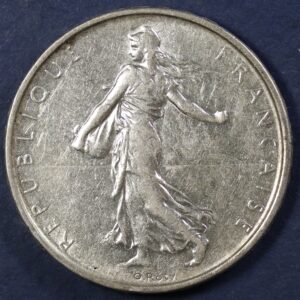 Alternative view of 5 FRANCS 1962 SILVER GC1153