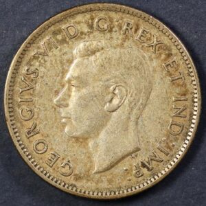 Alternative view of 25 CENTS 1942 SILVER CANADA GC1165