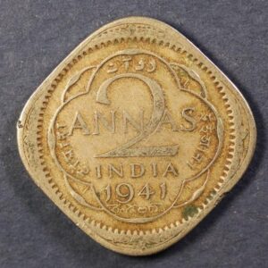 2 ANNAS 1941 INDIA GC1166