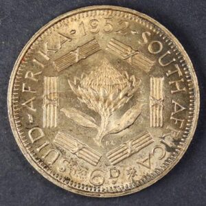 6 PENCE 1952 SILVER SOUTH AFRICA GC1168