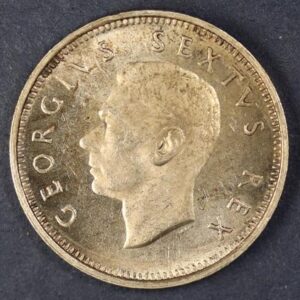 Alternative view of 6 PENCE 1952 SILVER SOUTH AFRICA GC1168