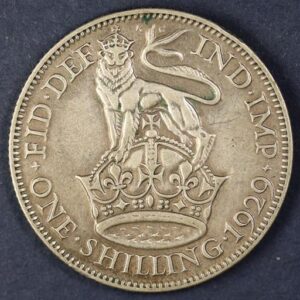 1 SHILLING 1929 SILVER GC1169