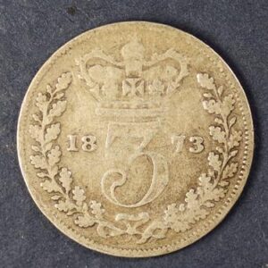 3 PENCE 1873 SILVER GC1170
