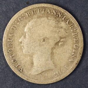 Alternative view of 3 PENCE 1873 SILVER GC1170