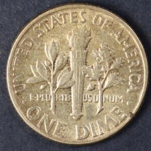 Alternative view of DIME 1952 SILVER GC1176