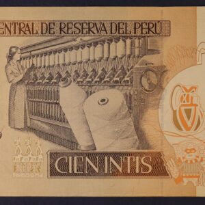 Alternative view of Peru 100 Intis 1987 GB1217