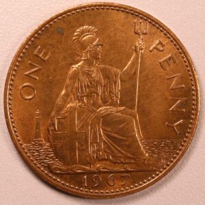 Alternative view of Great Britain 1 Penny 1967 GC1189