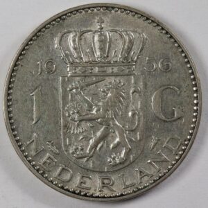 1 GULDEN 1956 SILVER GC1200