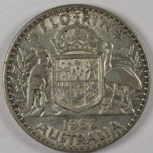 1 FLORIN 1963 SILVER GC1204