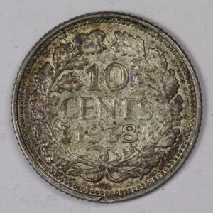 10 CENTS 1938 SILVER GC1215