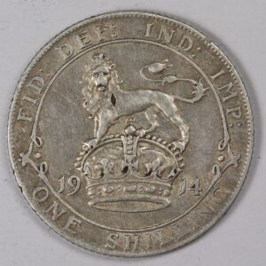 ONE SHILLING 1914 SILVER GC1217