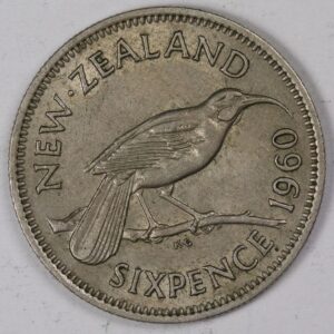 SIX PENCE 1960 NEW ZEALAND GC1220