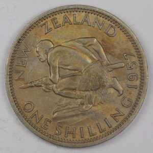 1 SHILLING 1957 NEW ZEALAND GC1223