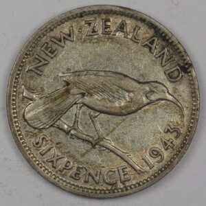 SIX PENCE 1943 SILVER GC1226