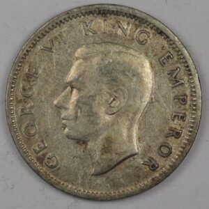 Alternative view of SIX PENCE 1943 SILVER GC1226