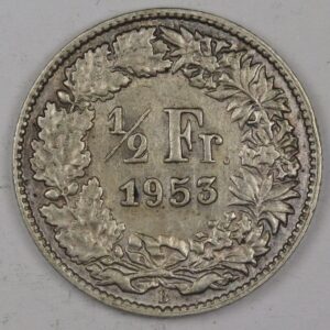 1/2 FRANCS 1953 SILVER GC1228