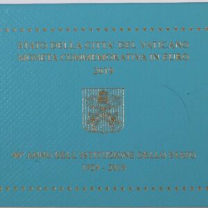 2019 Vatican 90th Anniversary Institution Of The State 2 Euro Coin