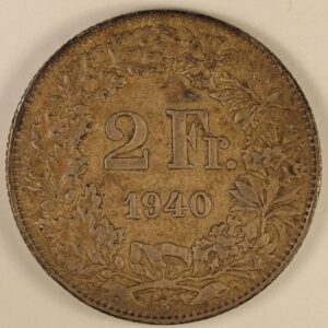 2 FRANCS 1940 SILVER GC1250