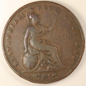 Alternative view of ONE  PENNY 1854 GC1236