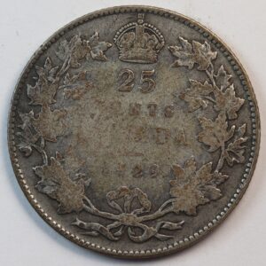 25 CENTS CANADA 1929 SILVER GC1261