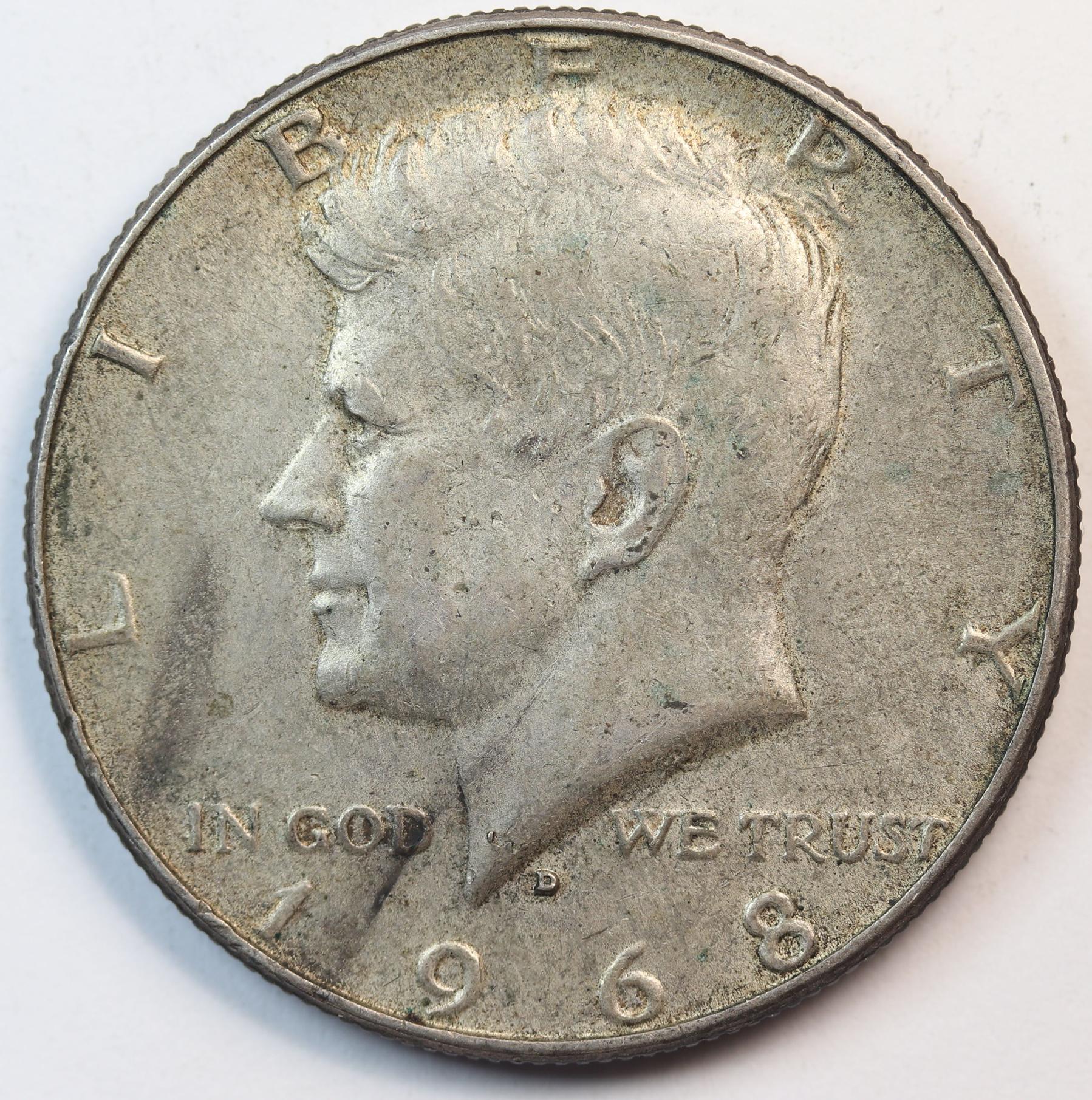 HALF DOLLAR 1968 SILVER 40% GC1273
